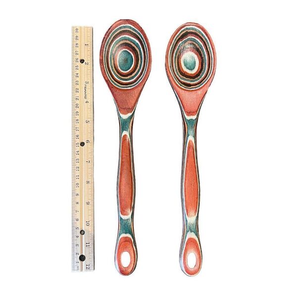 Multicolor Pakkawood Serving Spoon Bundle Kitchen Decor - Picture 8 of 8